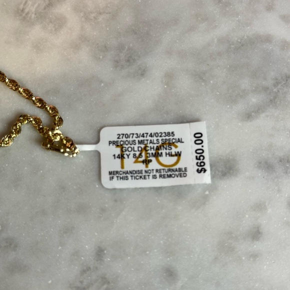 14K Gold Twist Rope Bracelet - Picture 4 of 6